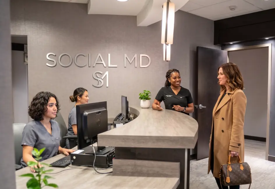 Medspa front desk